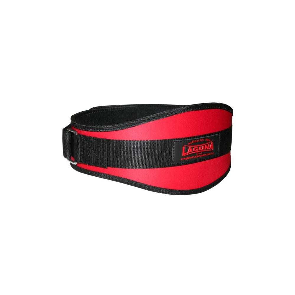 LAGUNA SPORT CINTURON MUSCULACION NEOPRENO ROJO