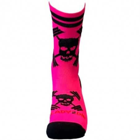 READY2DIE WODSOCKS BIG SKULLS ROSA 1