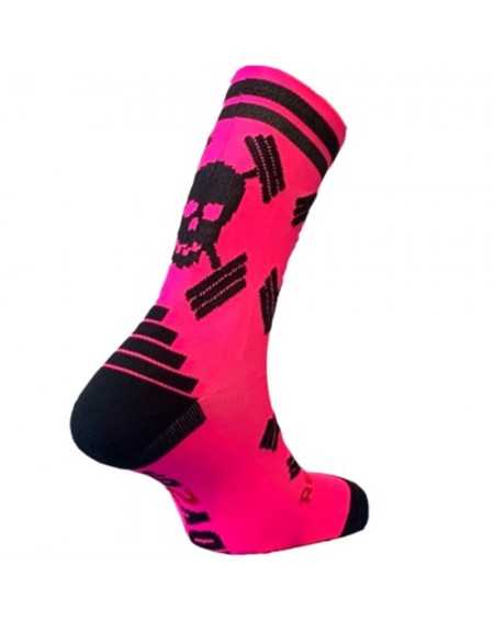 READY2DIE WODSOCKS BIG SKULLS ROSA 3